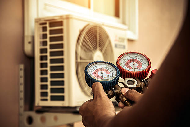 Professional Hvac Maintenance technician working in Makinen, MN